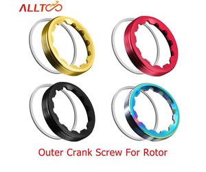 Vis extérieures ALLTOO pour bras de manivelle de vélo ROTOR, vis auto-extractible 24MM 30MM, vis de blocage Aldhu Vegast Rouge
