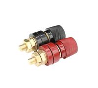 Vis filetées for bornes de connexion de fils M5, M6, M8 et M10, noires et rouges, ensemble de pinces à souder for onduleur, alimentation électrique, connexion de bornes de batterie(M8 Set,10 pairs)
