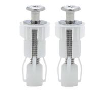 Vis Fixation Abattant WC Lot 2 Pièces Nylon Et Acier Inoxydable, Boulons Expansion 4,5cm Montage Supérieur, Kit Remplacement Charnière Réparation Salle De Bain