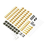 Vis Fixation Carenage Kit De 155 Vis Et Boulons Carénage pour Moto pour Yamaha 700 YZF MT07 MT10 D'écrous, Rechange pour, Pare-Brise Visserie Carrosserie(Or)