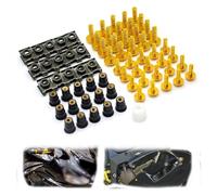 Vis Fixation Carenage Pour CBR 600 F4i F4 F3 F2 250 1100xx CBR250R CBR300R CBR500R Vis De Carrosserie Boulons Et Écrous Pare-brise Moto(Gold)