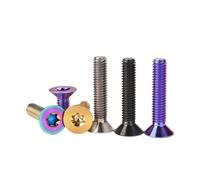 Vis fraisées Torx titane GR5 colorées M4-M8 assortiment fixation auto moto vélo réparation ordinateur quincaillerie métrique (M8-1.25 x 25mm, 5)
