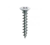 Vis à tête fraisée laqué blanc - filetage total - PH - 4,3x30 mm - 1000 pièces MUSTAD