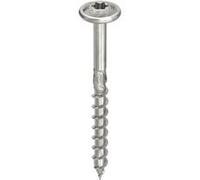 Vis HECO-Topix-Plus Inox - Ø6x120mm - Tête Ronde large - Filetage Partiel - T30 - Boite de 100 - 61836 G
