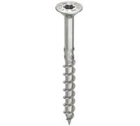 Vis HECO-Topix-Plus Inox - Ø8x80mm - Tête Fraisée à poches de fraisage - Filetage Partiel - T40 - Boite de 100 - 61847