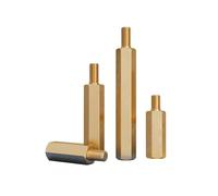 Vis hexagonale en cuivre à tête unique, 10 pièces, colonne d'isolation for carte mère d'ordinateur(OD 1.8mm)