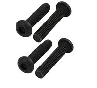 Vis hexagonale SOURCING MAP 4Pcs M6x30mm Vis à tête à six pans creux vis à gauche 40Cr Acier Qualité 10,9 Fixation