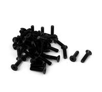 Vis hexagonale SOURCING MAP 50Pcs M4 x 16mm Vis à Tête Fraisée Plate à Six Pans Creux Vis à Douille Hexagonale Boulon Métrique Noir