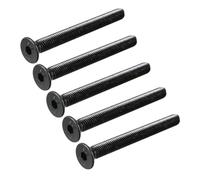 Vis Hexagonale - SOURCING MAP - M8x80mm - Tête fraisée - acier au carbone - Noir - 8pcs