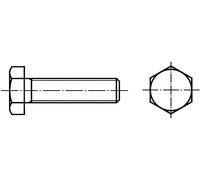 Vis hexagonale TOOLCRAFT 126901 10 pc(s) M22 120 mm tête hexagonale 6 pans extérieurs acier N/A