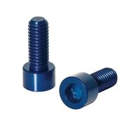 Vis héxagonales de porte bidon aluminium XLC bc-x02 5x17 mm Bleu