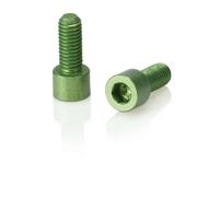 Vis héxagonales de porte bidon aluminium XLC bc-x02 5x17 mm Vert