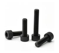 Vis Hexagonales En Nylon M3 M4 M5 M6 M8 M10 M12, 10 À 200 Pièces, Tête Douille Hexagonale Noire, Tasse Moletée, Boulon Plastique D'isolation(Black 20mm,M12 (10pcs))