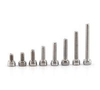 Vis I Diamètre 2.5 Mm,M2.5,M2.5 X 12 M2.5 M2 5 M2.5 A2 Vis À Six Pans Creux En Acier Iydable Boulon Avec Assortiment D'Écro Tête De Fixation (A : Casquette Tête)