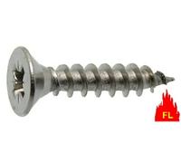 Acton Vis à bois aggloméré tête fraisée Pozidriv PZ3 inox A2 filetage total 6x50 mm boîte 100