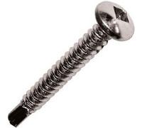 Vis inox A2 autoperceuse à tête cylindrique et empreinte carrée pour alu - Ø 3.9 x 16 mm - Boite de 500 - - TCQN39016