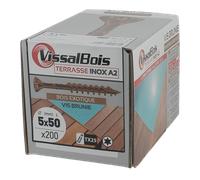 Vis inox brunes pour terrasse bois VISSALBOIS