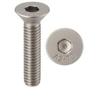 Vis INOX M4x16 mm tête fraisée BTR Ø 4x16 mm | Vis M4 x 16mm FHC à 6 pans creux (clé allen) | Acier Inoxydable A2-70 (V2A/304) | ISO 10642 / DIN 7991 : LOT DE 5 Pcs - ProRaje