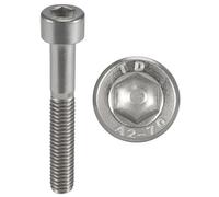 Vis INOX M4x40 mm tête cylindrique BTR Ø 4x40 mm | Vis M4 x 40mm CHC à 6 pans creux (clé allen) | Acier Inoxydable A2-70 (V2A/304) | ISO 4762 / DIN 912 : LOT DE 100 Pcs - ProRaje