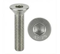 Vis INOX M5x25 mm tête fraisée BTR Ø 5x25 mm | Vis M5 x 25mm FHC à 6 pans creux (clé allen) | Acier Inoxydable A2-70 (V2A/304) | ISO 10642 / DIN 7991 : LOT DE 10 Pcs - ProRaje