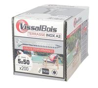 Vis inox pour terrasse bois VISSALBOIS