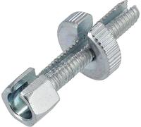 Vis longue avec écrou à oreilles - M6x30 - fendue - pour commandes de guidon (câbles Bowden) - longueur totale 40mm - Simson - MZ