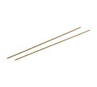 sourcing map Tige Filetée M2.5x250mm 0.45mm Pas fileté mâle goujons laiton 2 pcs