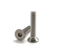 Vis M4x20 mm Tête Fraisée BTR en acier INOX A2 | Ø 4x20 mm - M4 x 20mm | Vis FHC à 6 pans creux (clé allen) ISO 10642 / DIN 7991 | Vis inoxydable A2 (V2A/304) : LOT DE 50 Pcs - Premium Fixation