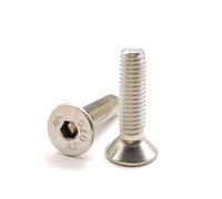 Vis M5x20 mm Tête Fraisée BTR en acier INOX A2 | Ø 5x20 mm - M5 x 20mm | Vis FHC à 6 pans creux (clé allen) ISO 10642 / DIN 7991 | Vis inoxydable A2 (V2A/304) : LOT DE 10 Pcs - Premium Fixation