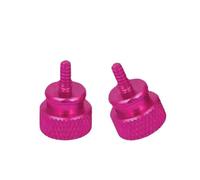 Vis mécanique Lot de 10 vis moletées en aluminium colorées M3/M4, 6 mm/8 mm, fiables, for panneau latéral boîtier PC(Peach Red,6MM*M3)