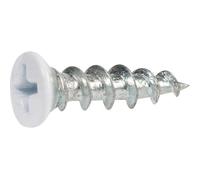 Vis menuiserie PVC - Scell-it - Tête laquée blanche - Acier zingué - 4,2 x 16 mm - Boîte de 1000
