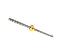 Vis mère T10 en acier inoxydable 304 avec écrou en laiton for imprimantes 3D et guides linéaires - Pas de 16 mm, 2 pas(550mm with Nut)