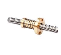 Vis mère T8 4mm avec pas d'écrou Anti-jeu 2mm OD 8mm 250mm for imprimante 3D(100mm)