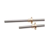 Vis mère T8 for imprimante 3D Reprap, diamètre extérieur de 8 mm, pas de 2 mm, tiges filetées de 8 mm, 150 mm, 200 mm, 250 mm, 300 mm, 650 mm, 700 mm, 800 mm, 1 pièce