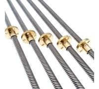 Vis mère trapézoïdale T8 for imprimante 3D, avec écrou de 550mm, plusieurs tailles(Helical Pitch 8mm)