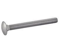 Acton Vis à métaux tête ronde collet carré DIN 603 – Inox A2 – 8x80 mm – filetage total – x50