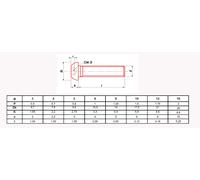 Vis métaux Ultima à tête bombée hexagonale creuse à embase classe 10.9 zingué ISO 7380