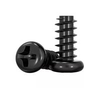 Vis micro-électroniques noires à tête cylindrique PB, autotaraudeuses for téléphone et ordinateur, M1-M4(8mm)