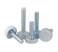 Vis moletée à tête plate moletée M6 M8 M10 serrer à la main les vis (Size : M6 x 50mm(5pieces))