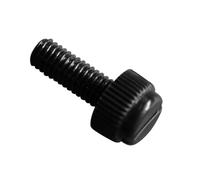 Vis moletée fendue en nylon noire Vis à main en plastique Boulon de précision(30mm,M5 (10Pcs))