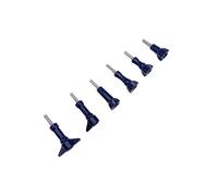 Vis moletée M5 en T for caméra d'action GoPro/DJI, accessoire de remplacement alliage d'aluminium CNC et inoxydable Fixation sans outil(Black-E,2pcs)