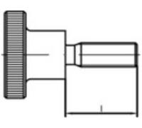Vis moletée TOOLCRAFT 1060850 25 pc(s) M3 8 mm tête moletée acier inoxydable N/A