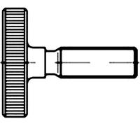 Vis moletée TOOLCRAFT 1061606 10 pc(s) M8 20 mm tête moletée acier inoxydable N/A