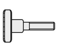 Vis Moletée Toolcraft 189350 M510 D464-5.8:a2k 10 Pc(s) M5 10 Mm Tête Moletée Acier N/a