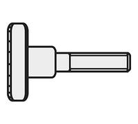 Vis moletée TOOLCRAFT 194766 M4*16 D464-5.8:A2K 10 pc(s) M4 16 mm tête moletée acier N/A
