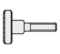 Vis moletée TOOLCRAFT 194768 M516 D464-5.8:A2K 10 pc(s) M5 16 mm tête moletée