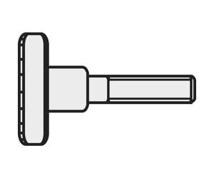 Vis moletée TOOLCRAFT 194768 M516 D464-5.8:A2K 10 pc(s) M5 16 mm tête moletée