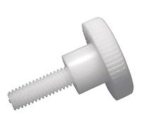 Vis moletée TOOLCRAFT 830396 10 pc(s) M5 10 mm tête moletée plat plastique, Polyamide N/A