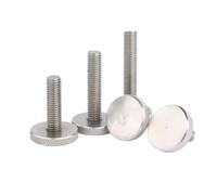 Vis moletées à tête plate en acier inoxydable 304 M2 M2.5 M3 M4 M5 M6 M8 M10, à serrage manuel, for ordinateur(X60mm,M6 2pcs)
