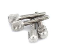 Vis moletées en acier inoxydable 304, serrage manuel, tête longue et fine, norme GB836, lot de 10(M2.5X12mm)